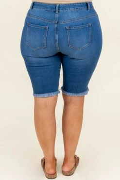 Summer Adventures Shorts, Medium Wash -VogueBabe Store SummerAdventuresShorts MediumWash 7966