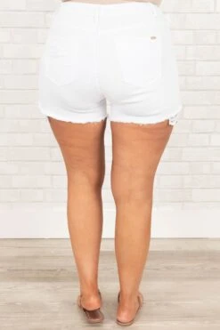 Summer Crushin' Shorts, White -VogueBabe Store SummerCrushin Shorts White