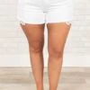Summer Crushin' Shorts, White -VogueBabe Store SummerCrushin Shorts White 9593