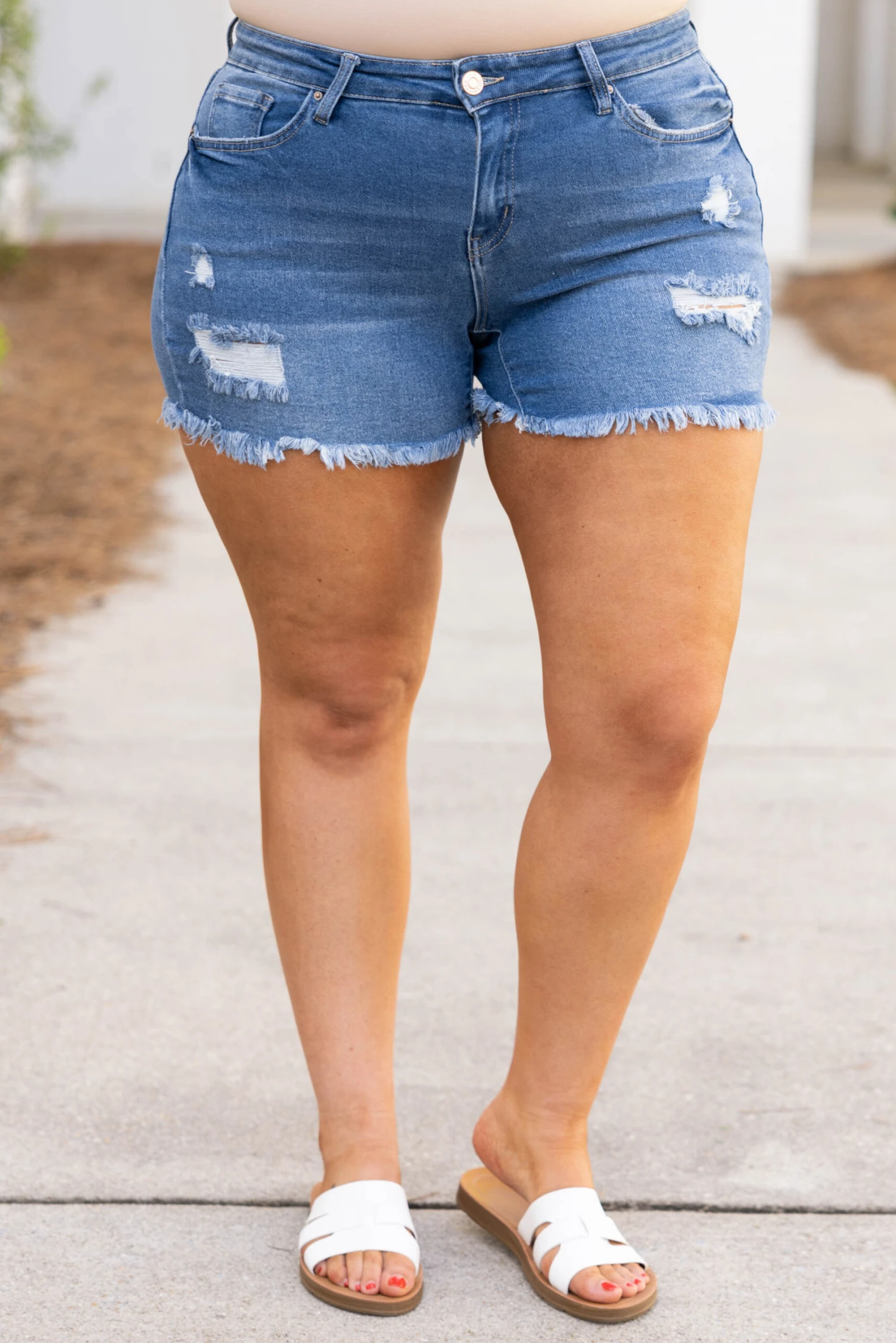 Summer Sparks Shorts, Medium Wash 3 Summer Sparks Shorts, Medium Wash