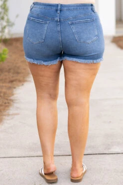 Summer Sparks Shorts, Medium Wash 12 Summer Sparks Shorts, Medium Wash -VogueBabe Store SummerSparksShorts MediumWash 3