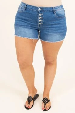 Summertime Heat Shorts, Medium Wash -VogueBabe Store SummertimeHeatShorts MediumWash 0920