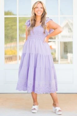 Sunday Afternoon Dress, Lavender -VogueBabe Store SundayAfternoonDress Lavender 5
