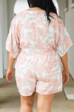 Sunny Adventures Romper, Peach -VogueBabe Store SunnyAdventuresRomper Peach