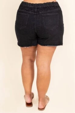 Sunset Surf Shorts, Black -VogueBabe Store Sunset Surf Shorts Black 3