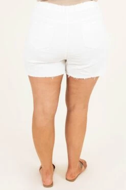 Sunset Surf Shorts, White -VogueBabe Store SunsetSurfShorts White 6257
