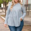 Super Basic Top, Charcoal Gray