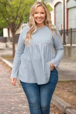 Super Basic Top, Charcoal Gray