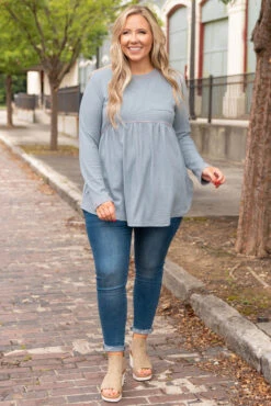 Super Basic Top, Charcoal Gray -VogueBabe Store SuperBasicTop CharcoalGray 0003