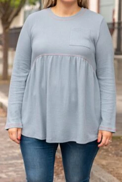 Super Basic Top, Charcoal Gray -VogueBabe Store SuperBasicTop CharcoalGray 9998