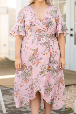 Sweet Georgia Peach Dress, Peach -VogueBabe Store SweetGeorgiaPeachDress Peach 9787