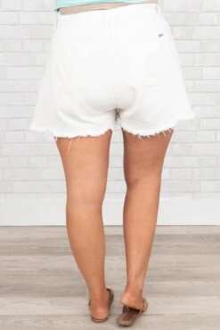 Tangible Love Shorts, White -VogueBabe Store TangibleLoveShorts White 9020