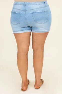 Tell Me About It Shorts, Light Wash -VogueBabe Store TellMeAboutItShorts LightWash 0026
