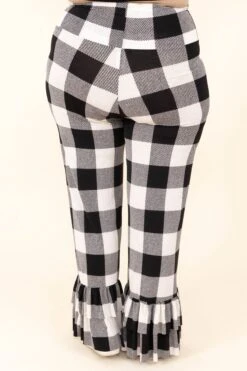 The Big Flare Pants, Black-Ivory -VogueBabe Store TheBigFlarePants Black Ivory 7552