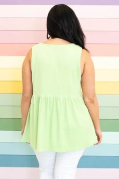 The Girl's Alright With Me Tank, Green -VogueBabe Store TheGirl sAlrightWithMeTank Green 2275