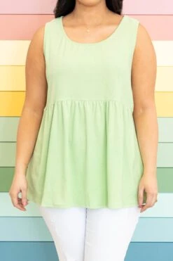 The Girl's Alright With Me Tank, Green -VogueBabe Store TheGirl sAlrightWithMeTank Green 2276