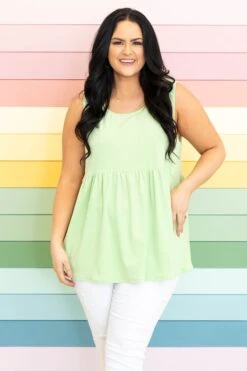 The Girl's Alright With Me Tank, Green