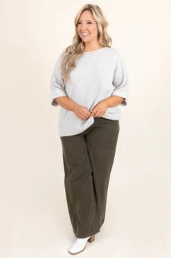 The Sweetest Destination Pants, Dark Olive -VogueBabe Store TheSweetestDestinationPants DarkOlive 2