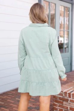There I Was Dress, Washed Seafoam -VogueBabe Store ThereIWasDress WashedSeafoam 0250