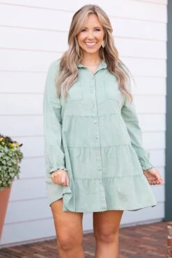 There I Was Dress, Washed Seafoam