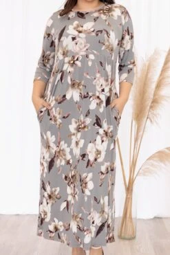 This Feeling Is Amazing Maxi Dress, Heather Gray -VogueBabe Store ThisFeelingIsAmazingMaxiDress HeatherGray 8312