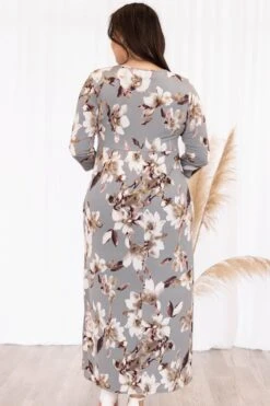 This Feeling Is Amazing Maxi Dress, Heather Gray -VogueBabe Store ThisFeelingIsAmazingMaxiDress HeatherGray 8313