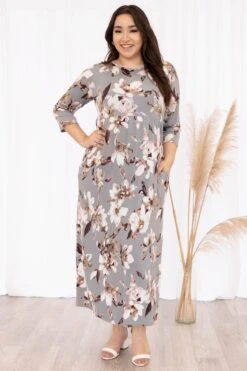 This Feeling Is Amazing Maxi Dress, Heather Gray -VogueBabe Store ThisFeelingIsAmazingMaxiDress HeatherGray 8316