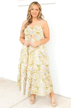 To The Sky Dress, Green -VogueBabe Store ToTheSkyDress Green3