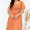 Too Sweet For You Dress, Ginger -VogueBabe Store TooSweetForYouDress Ginger 8538