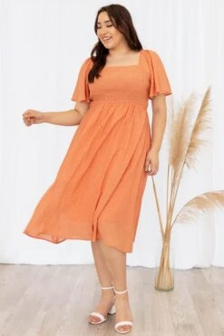 Too Sweet For You Dress, Ginger -VogueBabe Store TooSweetForYouDress Ginger 8546