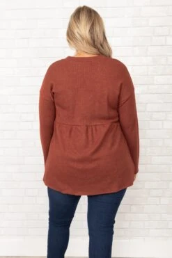 Train To The City Sweater, Rust 12 Train To The City Sweater, Rust -VogueBabe Store TrainToTheCitySweater Rust