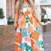 Under The Orange Tree Dress, Orange