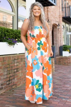 Under The Orange Tree Dress, Orange -VogueBabe Store UnderTheOrangeTreeDress Orange 1821