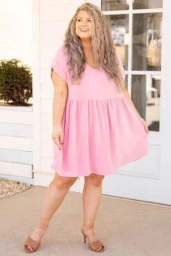 Unexpected Chance Dress, Baby Pink -VogueBabe Store UnexpectedChanceDress BabyPink 2030