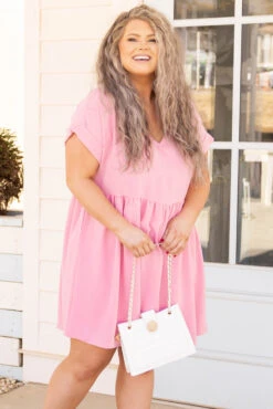 Unexpected Chance Dress, Baby Pink