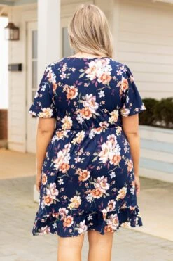 Valley Gal Dress, Navy -VogueBabe Store ValleyGalDress Navy 0252