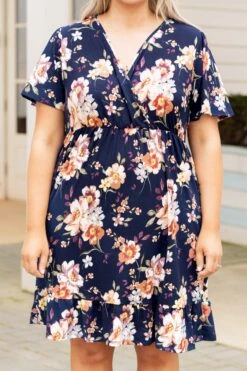 Valley Gal Dress, Navy -VogueBabe Store ValleyGalDress Navy 0253