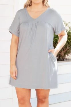 Warm In The City Dress, Silver -VogueBabe Store WarmInTheCItyDress Silver 9969