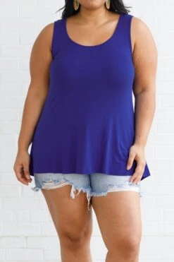 Weekender Tank, Royal Blue 11 Weekender Tank, Royal Blue -VogueBabe Store WeekenderTank RoyalBlue 2