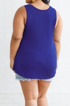 Weekender Tank, Royal Blue 12 Weekender Tank, Royal Blue -VogueBabe Store WeekenderTank RoyalBlue 3