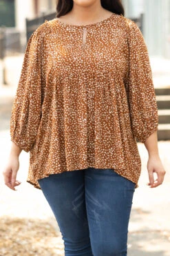 Without Fail Top, Cinnamon -VogueBabe Store WithoutFallTop Cinnamon 9936