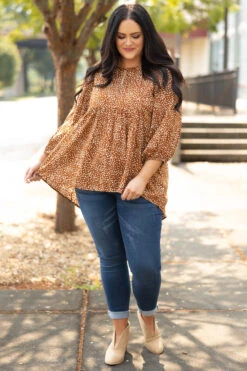 Without Fail Top, Cinnamon -VogueBabe Store WithoutFallTop Cinnamon 9939