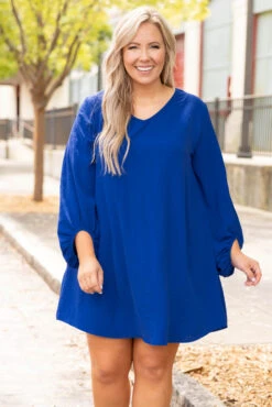 Without Reason Dress, Royal Blue