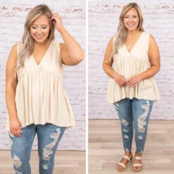 Wonder Always Top, Natural -VogueBabe Store Wonder Always