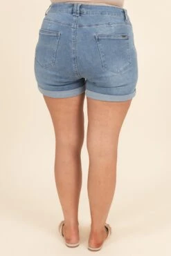 Would've, Could've, Should've Shorts, Medium Wash -VogueBabe Store Would ve Could ve Should veShorts MediumWash 1