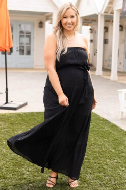 You Know The Deal Maxi Dress, Black -VogueBabe Store YouKnowTheDealMaxiDress Black 0658