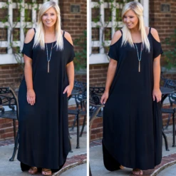 Leave Them Speechless Maxi Dress, Black -VogueBabe Store leave them speechless