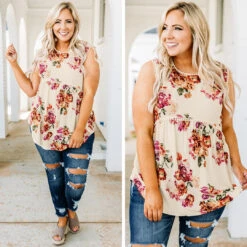 She's Marvelous Tank, Ivory -VogueBabe Store marvelous